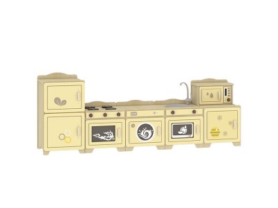 幼儿园家具,角色扮演,儿童生活组合柜-绿森堡 **