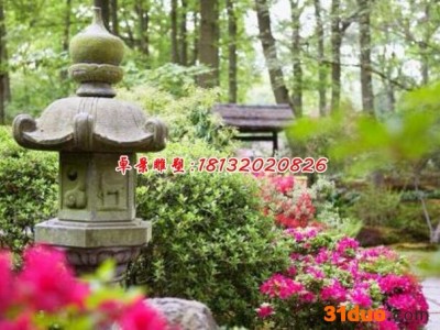 青石仿古宫灯 公园石灯