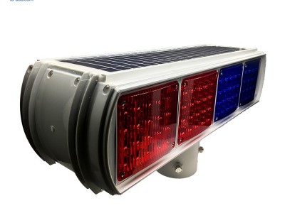 路宝厂家定制太阳能红蓝爆闪灯LED爆闪灯警示灯爆闪灯施工道路爆闪灯路障灯危险警报灯施工灯