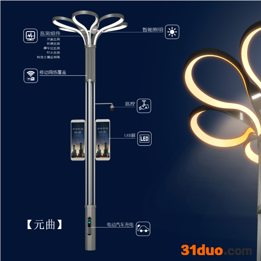 博恩照明 路灯 智慧灯杆 智慧路灯  智慧路灯厂家 智慧路灯价格 生产销售多款型 智慧路灯