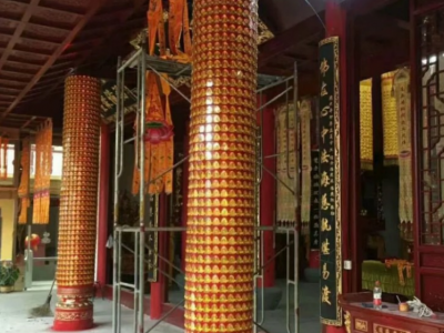 定做大型柱子灯仿琉璃佛像光明灯千佛灯道观神像灯