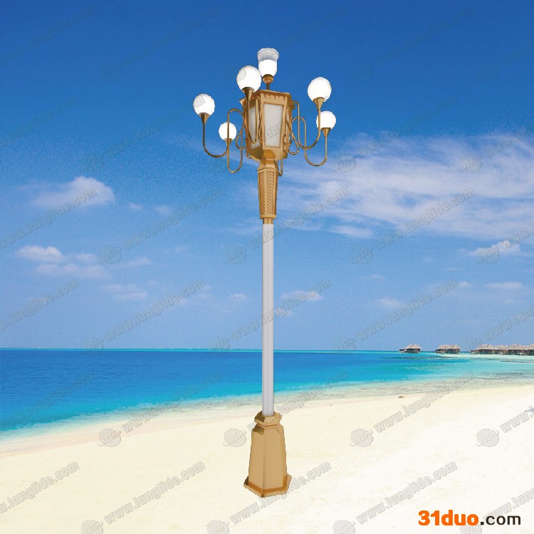 LED中华灯广场灯组合灯玉兰灯高杆灯景观灯户外灯8米10m12米14米