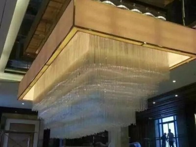 现代时尚水晶吊灯 奢华LED水晶灯 现代酒店灯饰 酒店大堂灯具 中山灯具厂