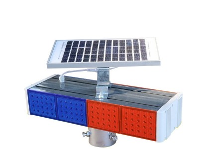 鸿铭交通 太阳能爆闪灯 LED双面爆闪灯 道路警示灯 红蓝爆闪灯 太阳能警示灯