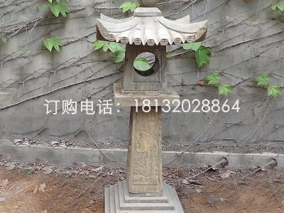 仿古灯石雕，公园石灯