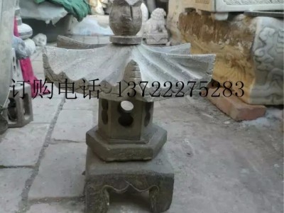 石雕仿古石灯 青石日式灯石头灯落地灯厂家