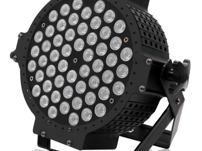 捷创舞台灯光婚庆演出灯设备LED防水帕灯  七彩灯声控led54颗3w全彩三合一扁帕灯