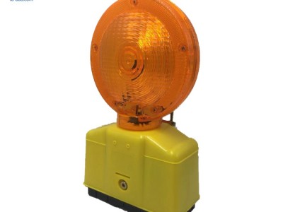 广东警示灯路障灯厂家普通LED警示灯电池款路障灯强光闪烁警示灯施工灯障碍灯