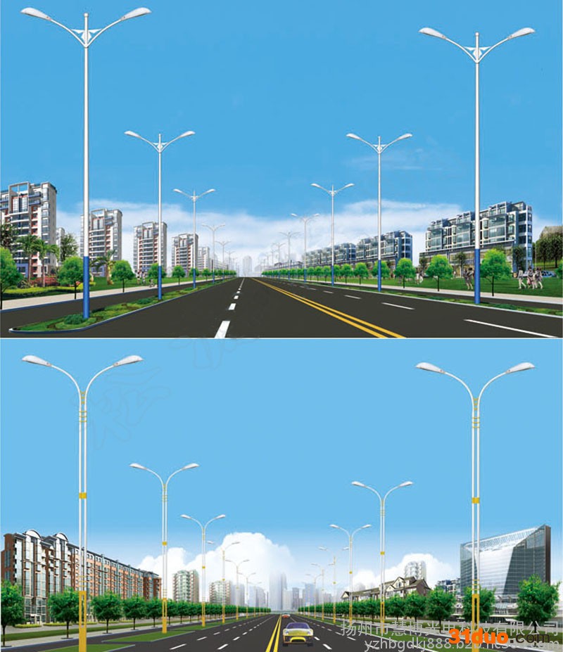 太阳能路灯 LED路灯路灯杆灯杆广告的安装 路灯杆 景观灯 高杆灯