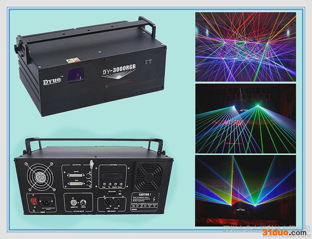 供应激光灯 舞台激光灯 全彩动画舞台激光灯 DY-3000RGB 全彩激光灯 特价 婚庆全彩激光灯 舞台激光灯 深圳鑫东