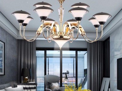 维溢佳 简欧客厅吊灯LED新款2021展厅餐厅灯具天花灯轻奢简约现代吸顶吊灯