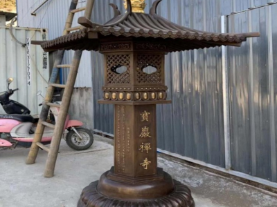 **大型纯铜油灯寺庙酥油灯道教寺院长寿油灯户外祈福油灯