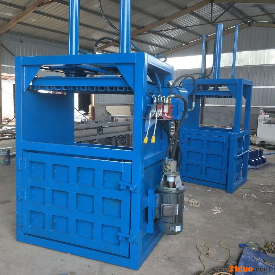 山东海绵皮革立式打包机 恒泰纺织品皮革打包机 皮革角料液压打包机报价