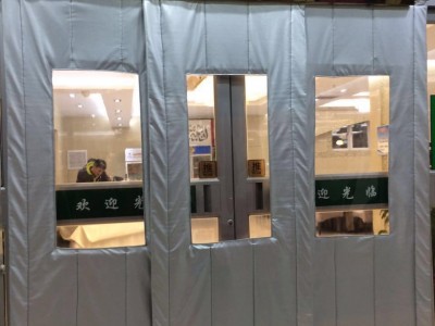 上海冬季棉门帘防寒门帘多色皮革帆布环照门业