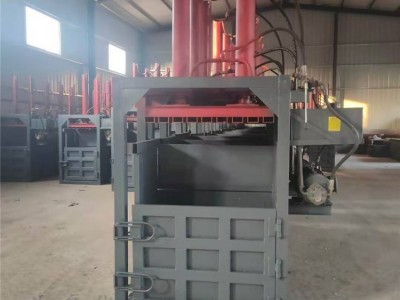 海绵棉花减容压缩机 皮革废料压块打包机华晨机械