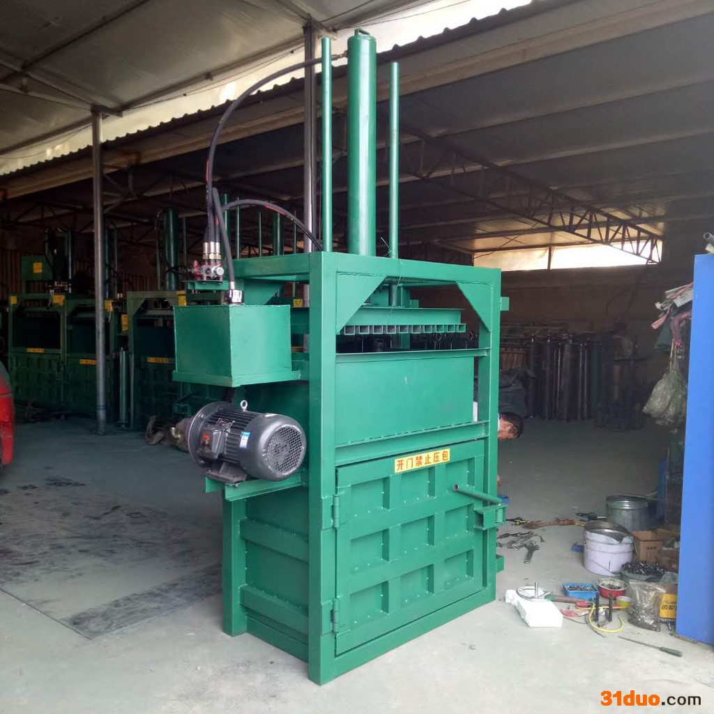 佳硕压缩布条打包机 废旧皮革打包机 立式麻绳压块机