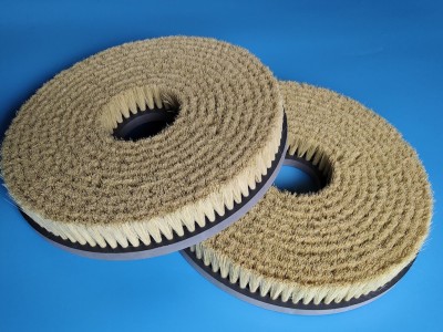 低价**抛光圆盘刷剑麻圆盘异形刷 皮革猪鬃抛光清洁圆盘刷