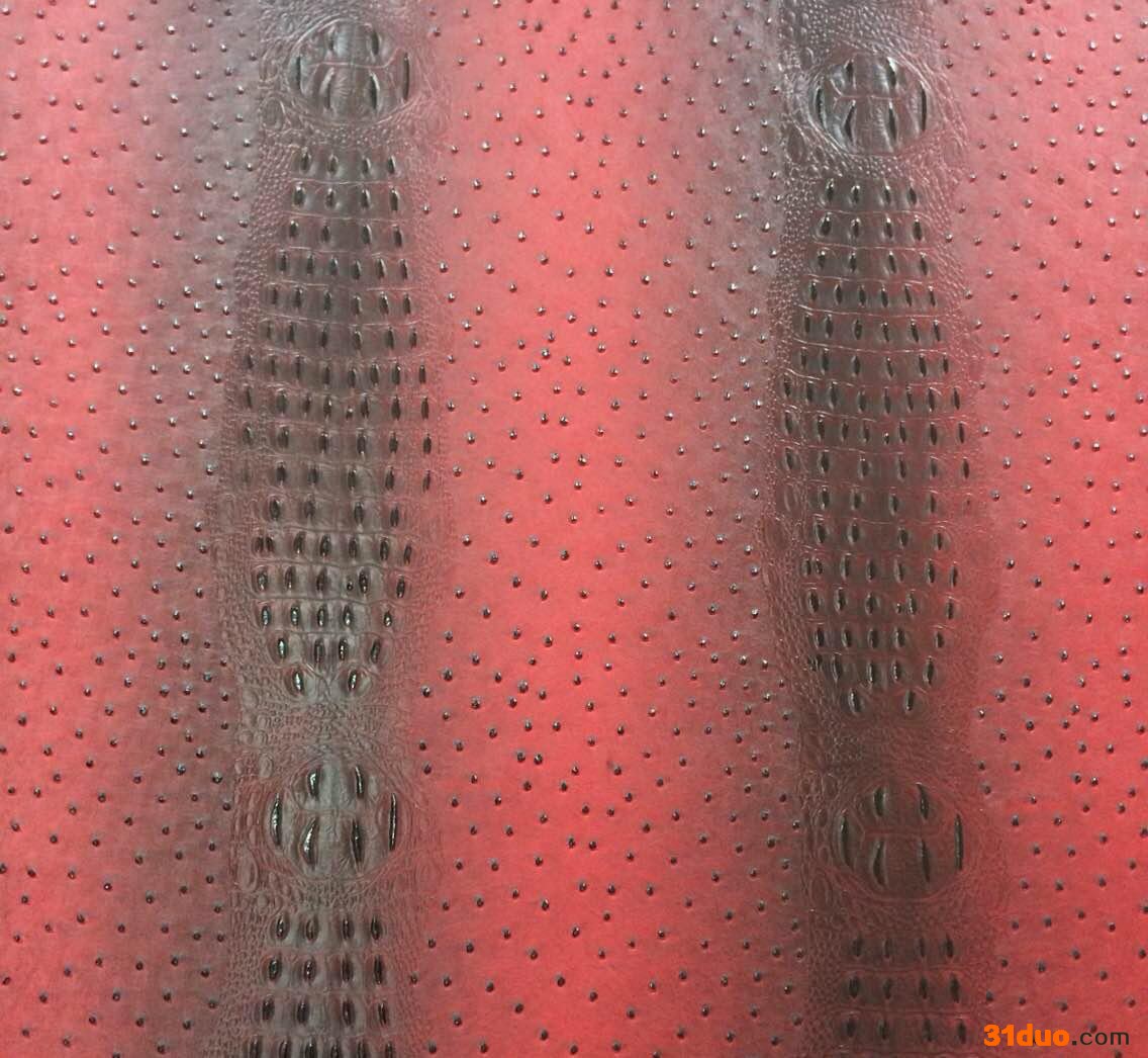 装饰皮革， PVC**皮革装饰革 酒红装饰皮革pvc装饰皮革