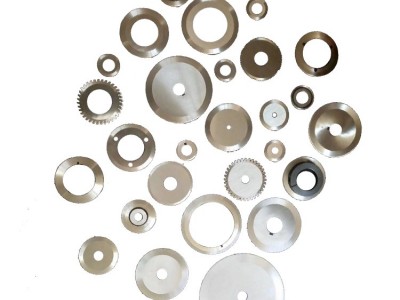 双轴编织袋撕碎机 圆形刀片胶带纸管分切刀片分切圆刀片分切刀皮革食品橡胶切割圆刀