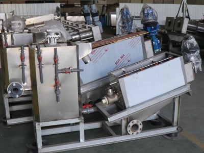 纺织厂废水处理设备 纺织污泥处理设备 叠片螺旋挤压式污泥脱水机