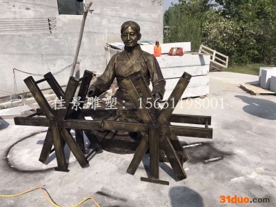 成都民俗文化纺织 铸铜雕塑 仿铜雕塑厂家