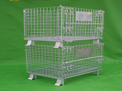 宿迁纺织厂用仓储笼，宿迁纺织厂用的金属周转筐，宿迁蝴蝶笼，同诺厂家定制蝴蝶笼