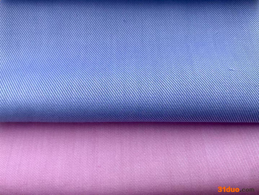 贡创纺织 双面斜纹色织衬衫面料