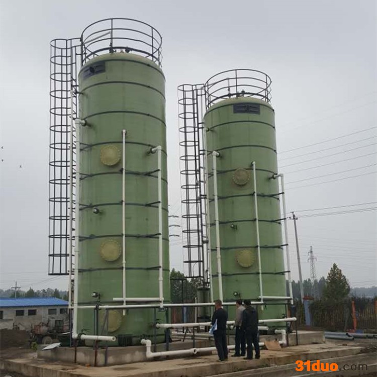厌氧罐 山西纺织印染废水玻璃钢厌氧生物处理塔华强供应