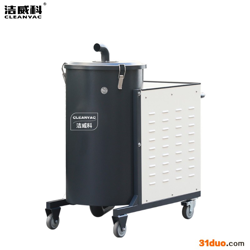 380V纺织厂用工业吸尘器厂家定制 洁威科3kw工业吸尘器WB30-120