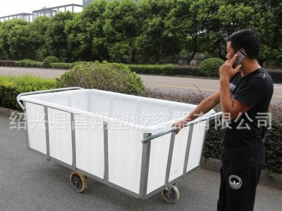 【直销】1500L加厚印染箱 江西印染纺织厂推布车 落布箱