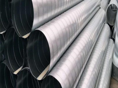 佛山不锈钢螺旋风管制作纺织排烟厂家 白铁皮风管厂家 镀锌地下室通风管道