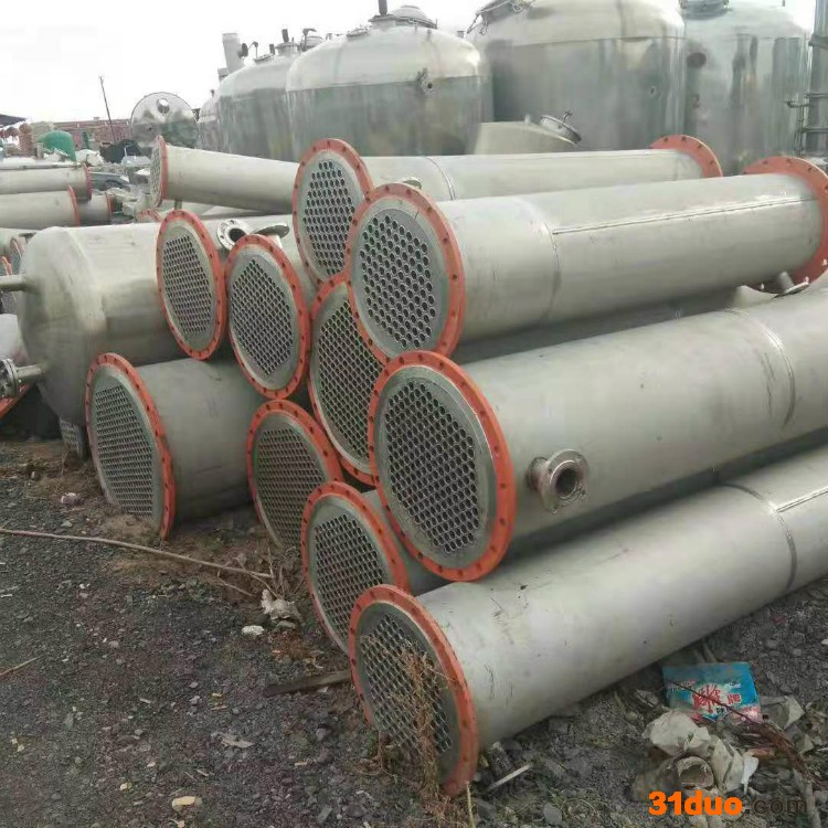 纺织机械不锈钢冷凝器   石墨喷淋式列管换热器  二手钛管冷凝器