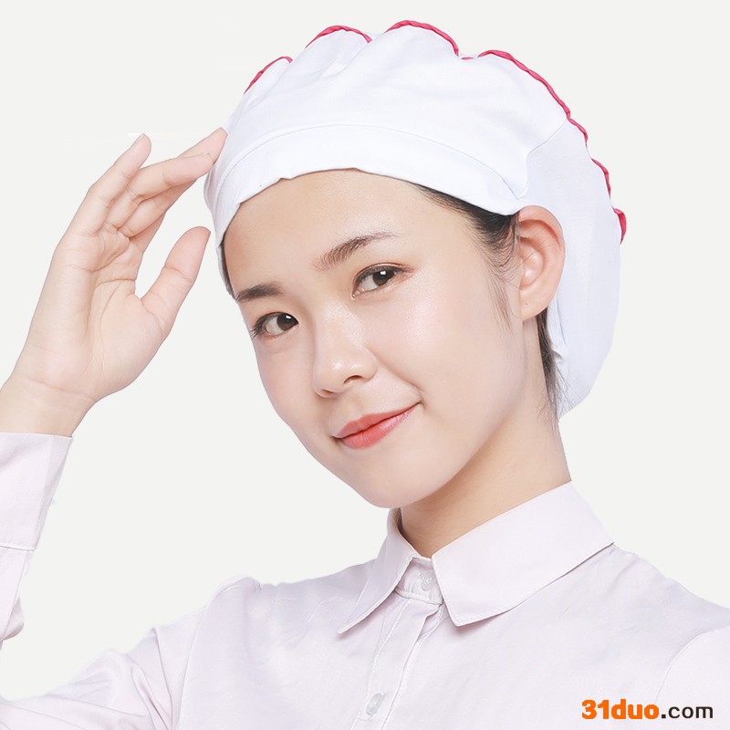 如春亦敏 女工防尘帽厂家 餐饮酒店厨房帽子批发 透气卫生食品帽 量大价优 可调节 纺织帽