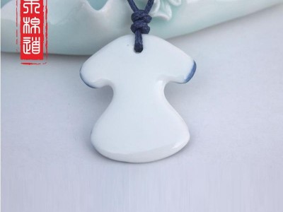 木棉道.服饰配件 手工编制项链 陶瓷吊坠 精美个性挂件 批发