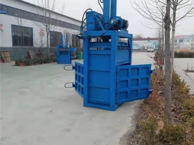 河北纺织下脚料液压打包机 华晨单缸立式废纸打包机