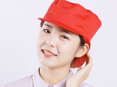 如春亦敏  帽檐包头发帽  纺织食品包装厂防尘透气工作帽 男女通用透气棉