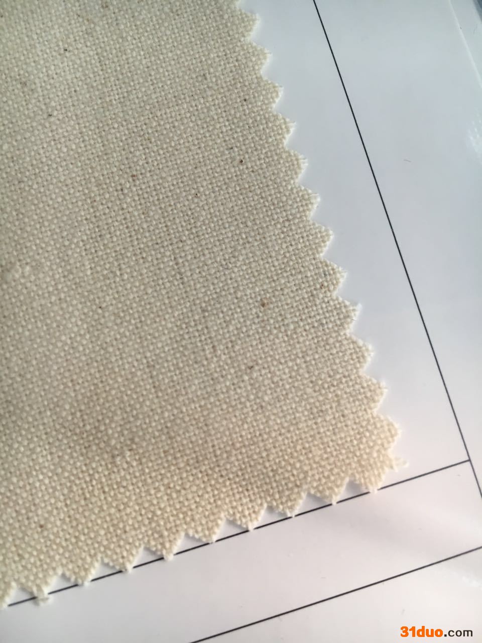 瑞昌纺织现货本白色全棉8安21/2*10珠帆布鞋材箱包靠枕面料