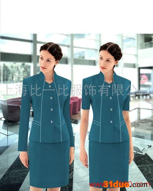 上海比一比服饰  专业修身广州职业装  文员制服  行政西装
