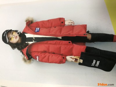 广州米尼服饰童装品牌折扣库存尾货批发哈福狗羽绒服系列童装加盟批发