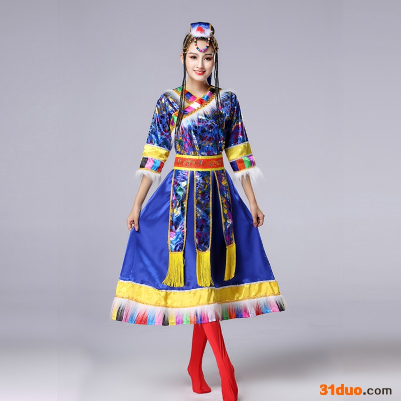 藏族舞蹈服 少数民族服饰专业厂家