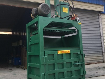 山西立式纺织液压打包机 大棚塑料薄膜打包机 涂料桶液压打包机图片