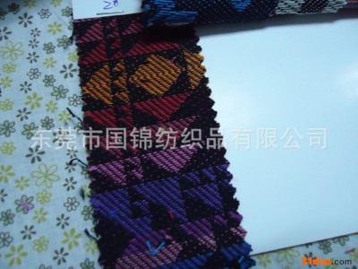 【民族服饰】民族风服饰面料 全涤色织民族条 纯涤提花民族风面