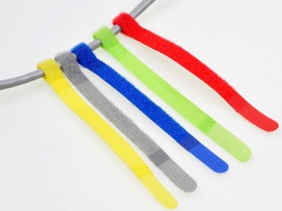 **魔术贴绑带糖果色电源线服饰家纺尼龙魔术贴绑带可定制批发