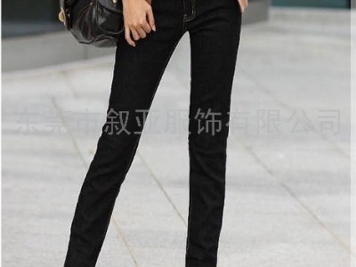供应厂家一手货源，弹力休闲牛仔裤，女士铅笔裤小脚裤批发*叙亚服饰S39牛仔裤