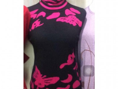 蔡红服饰高领打底毛羊衫女