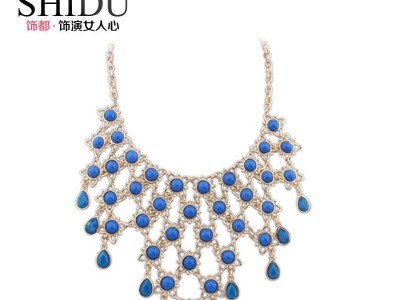 【饰都】欧美个性混搭服饰小香风名媛气质流行项链淑女配饰外贸女