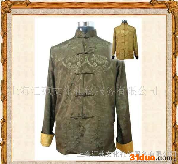 现货男士丝绸双面穿唐装上衣 3132 中老年服饰 民族服