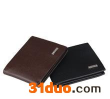 代发时尚休闲外贸男装服饰包包 古道尔 横款牛皮钱包