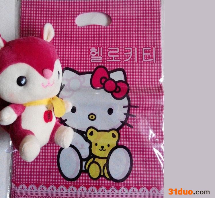 **服装店手提袋 韩版女装服饰包装袋pe胶袋饰品袋可定做