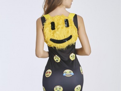 背带裤蓬蓬性感露脐表情符服饰大头箍蝴蝶结花车巡演服装现货